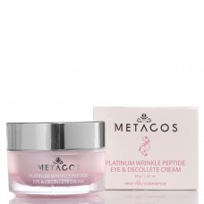 Крем с пептидами для глаз и зоны декольте Metacos Platinum Wrinkle Peptide Eye&Decollete Cream